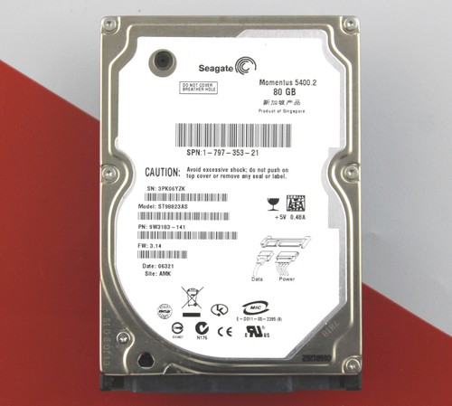 Seagate Momentus 5400.2 / 80GB (ST98823AS) SATA 2,5 Zoll - Notebook Festplatte