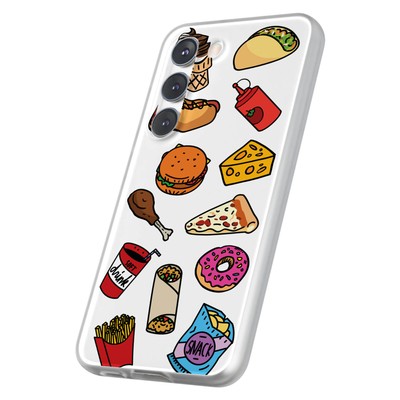 Case For Samsung Galaxy S(S25,S24,S23,S22,S21,S20),Food Collage Print