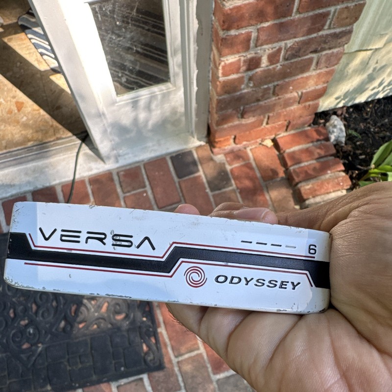 Odyssey VERSA 6 #6 Right-Handed Putter Steel Shaft White Black Red