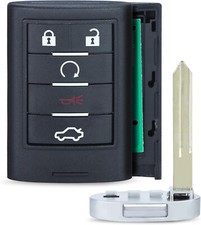 Replacement Smart Remote Key Fob 5 Button for Cadillac STS CTS 2008-2013