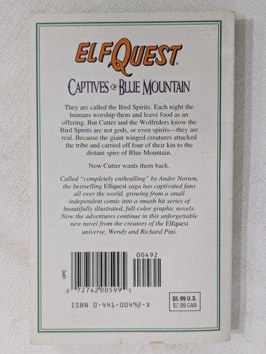 Wendy & Richard Pini Elfquest Captives of Blue Mountain Novel 1st Print Ace PB - Foto 4 di 16