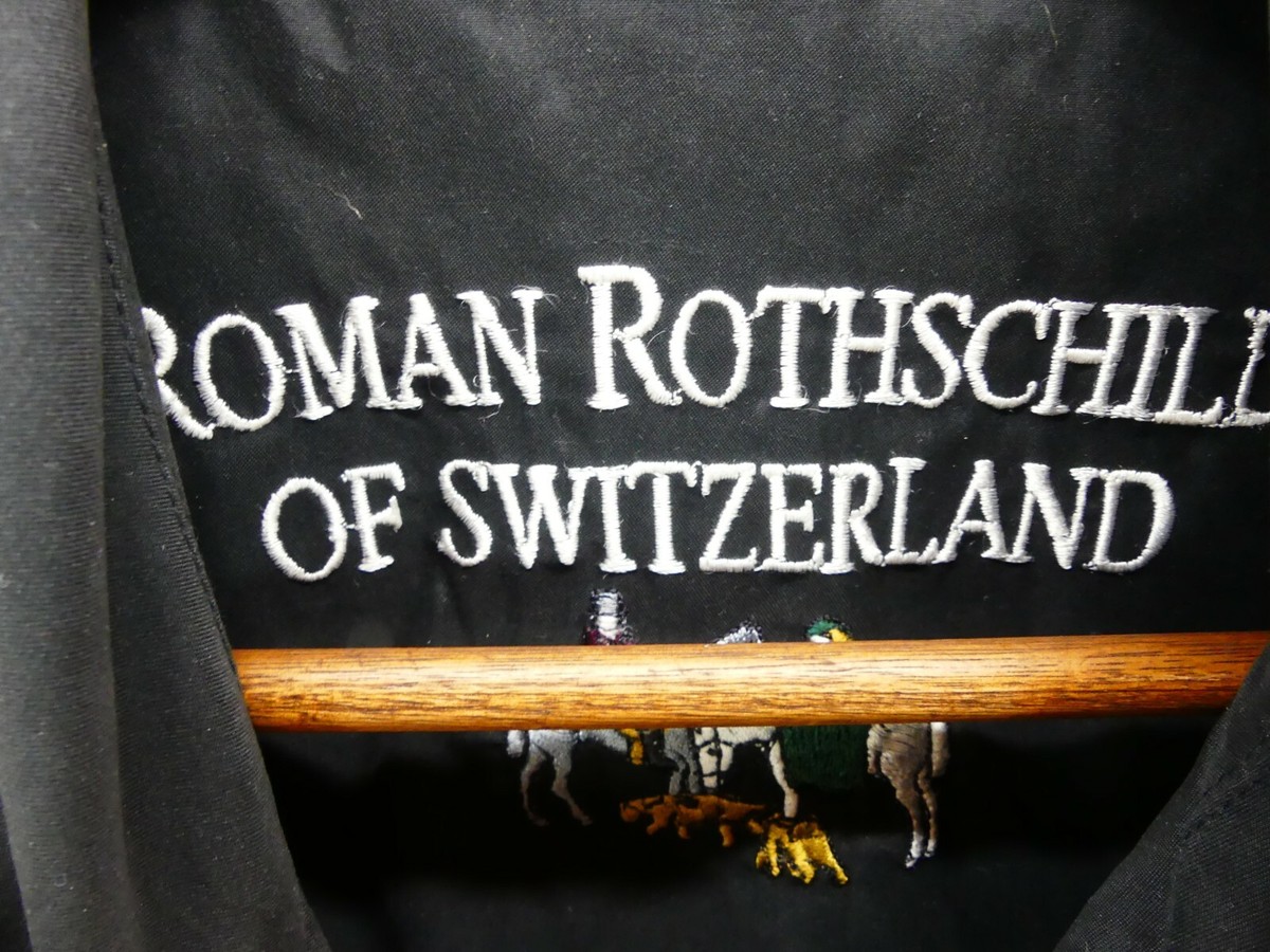 Vintage Roman Rothschild of Switzerland Black Faux Suede Jacket 
