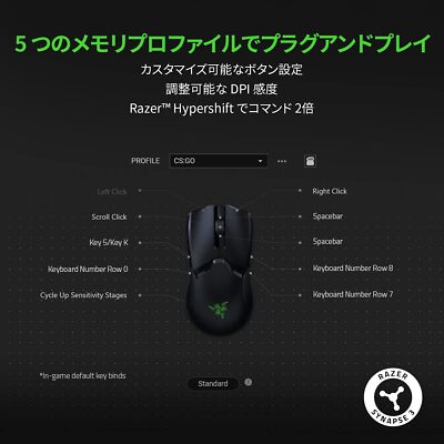 Razer Viper Ultimate 20000dpi Wireless Optical Gaming Mouse for