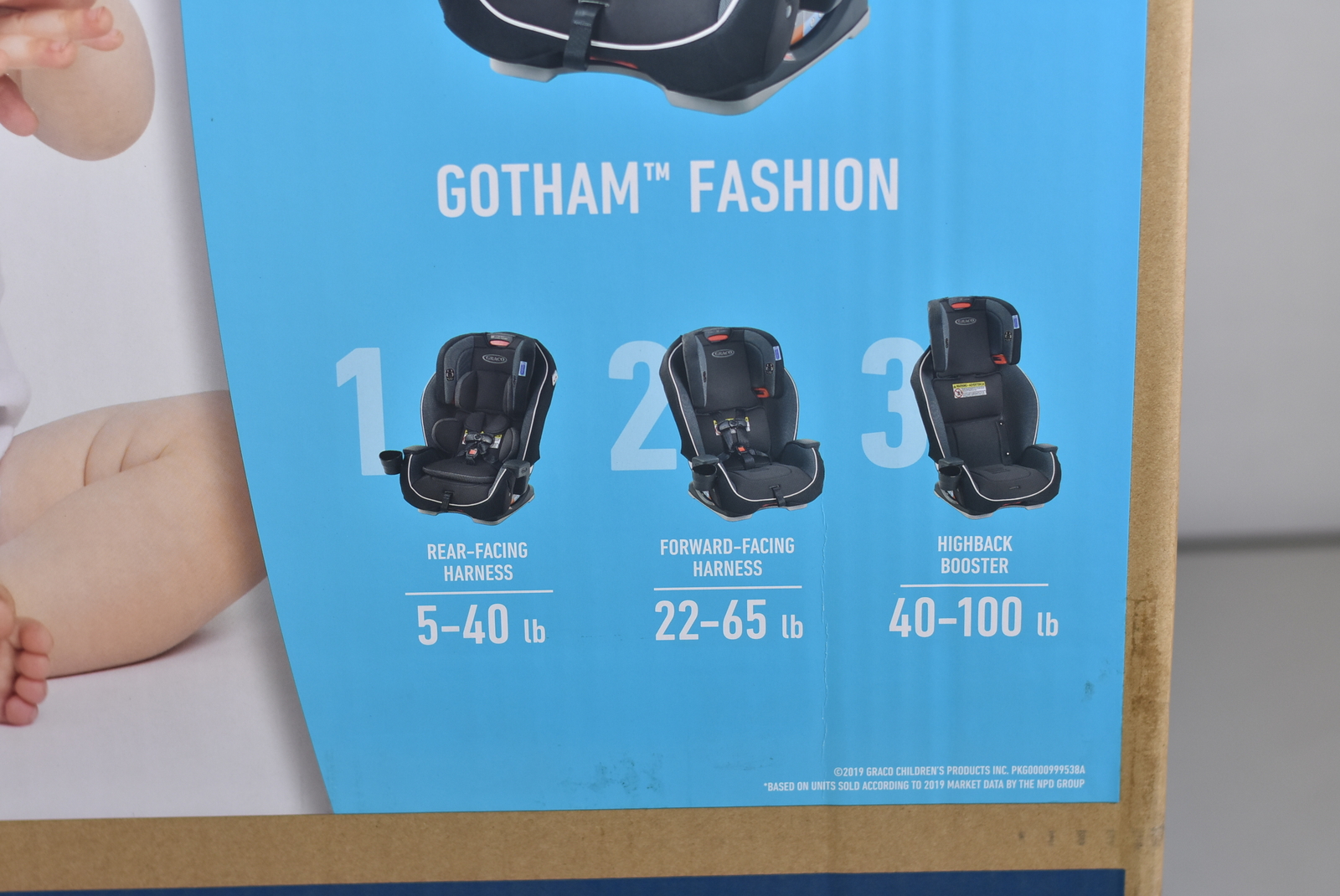 GRACO Milestone 3in1 Car Seat Gotham (Model 2111187) Guzaarish