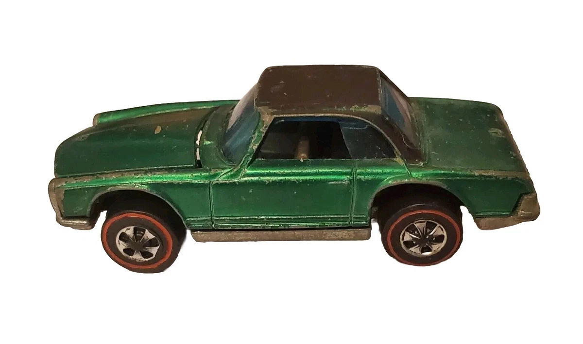 Hot Wheels Redlines Mercedes-Benz Green Vintage Manufacture