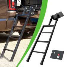 Steel Pickup Truck Bed Step Tailgate Foot Ladder fit for Rivian R1T 2022 2023