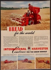 1948 Ad International Harvester Combines No. 123-SP, No. 52-R, No. 122, No. 120