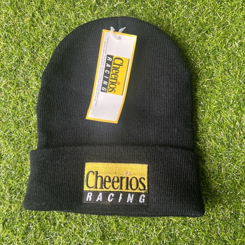 Beanie Cap Hat Cheerios Racing With Tag NASCAR Black