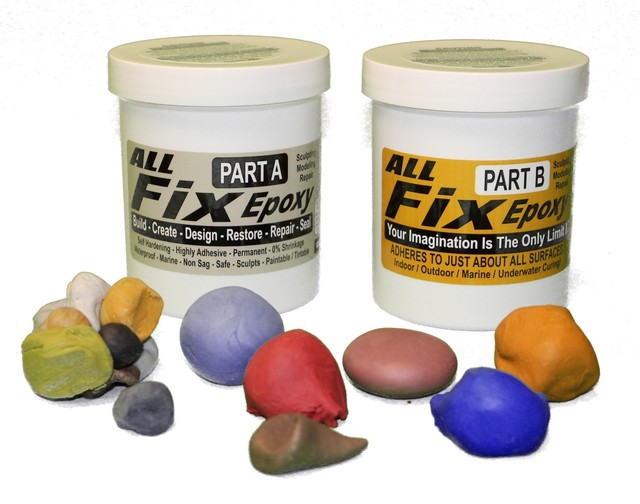 AllFix Underwater Epoxy Putty POOL JACUZZI SPA HOT TUB CRACK & LEAK