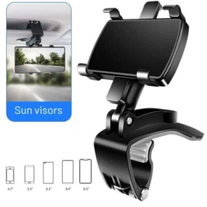 360° Support de voiture Dashboard Sun Visor Miroir Stand pour téléphone cellulaire iPhone GPS