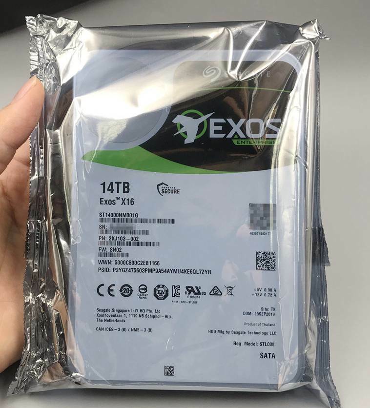 ST14000NM001G Seagate Exos 14TB X16 512e 3.5