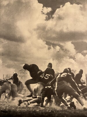 Touchdowns Depend On Muscle, Pre Got Milk Football Ad Original Drink Milk Poster