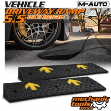 Pair Vehicle Maintenance Ramp Car Truck Oil Changing Repair 5.5" Lift 8800lb GVM