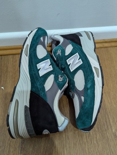 New Balance 991 Bright Renaissance Pacific Green - Picture 4 of 6
