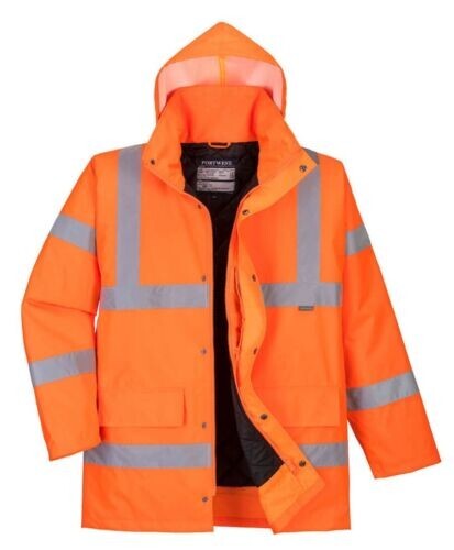 HIGH VISIBILITY Class 3 HI-VIS Reflective Insulated Safety Bomber Jacket - Afbeelding 1 van 4