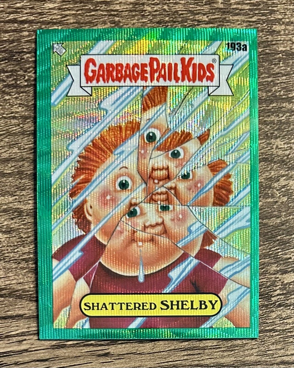 2022 Garbage Pail Kids Chrome Green Wave Refractor /299 Shattered