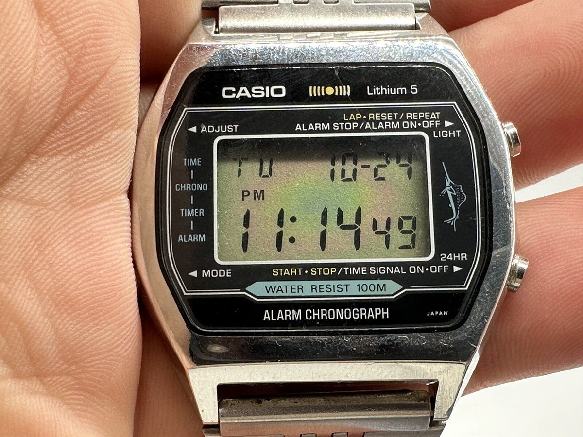 CASIO marlin 106 カシオ ビンテージ カジキ H-101 Rare Vintage CASIO H101 106 MARLIN Japan Digital Watch