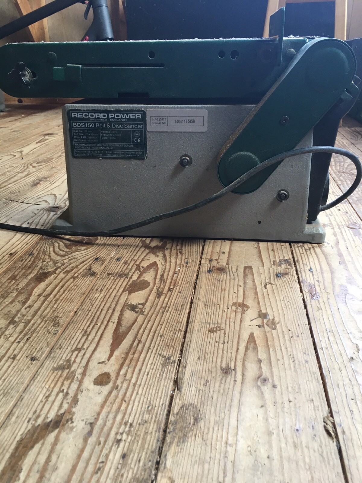 Record Power BDS150 Belt And disc Sander eBay