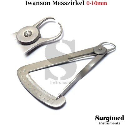 Zirkeltaster nach Iwanson Messzirkel Präzsionsmessinstrument Tasterzirkel KFO