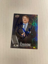 AEW TONY SCHIAVONE Signed Card Dynamite Rampage