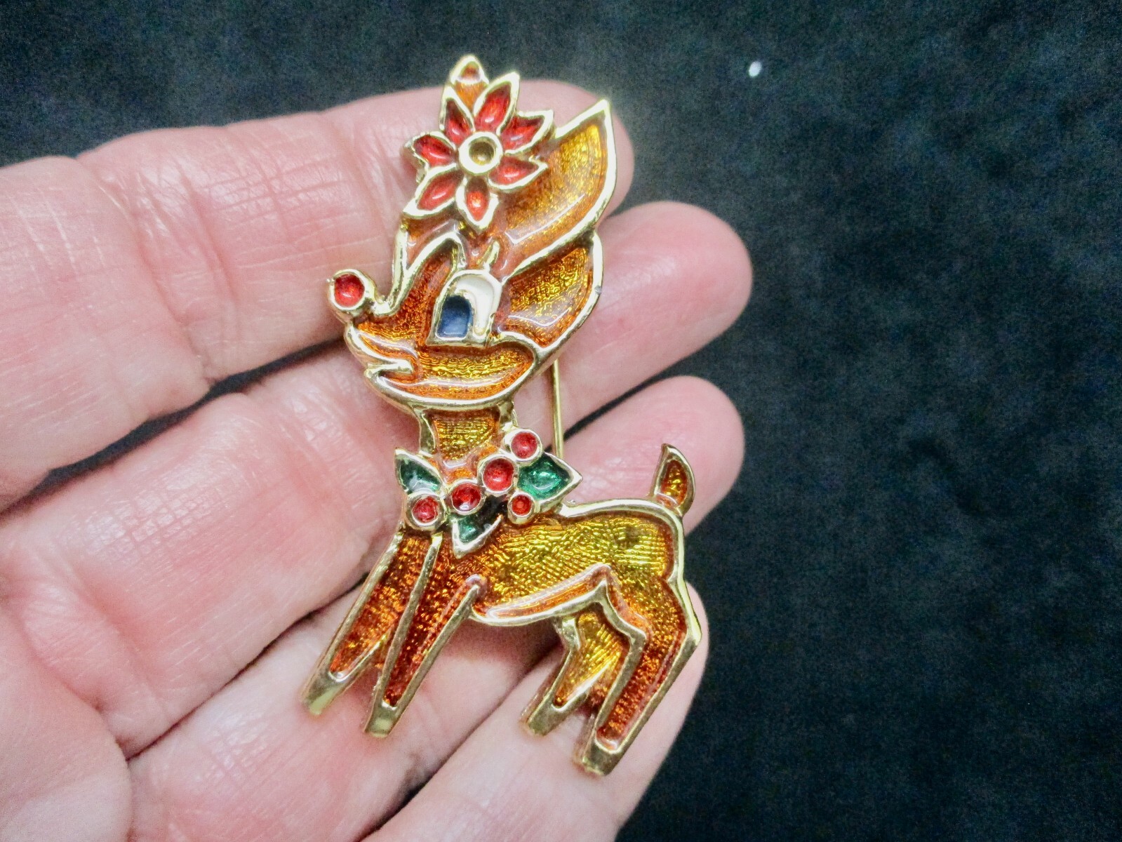 Vintage-1960's Beatrix Gold Tone Deer Brooch | eBay