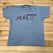Vintage 80s Bud Light Beer Promo 1988 5k Run Springfield Ohio Shirt Size Large