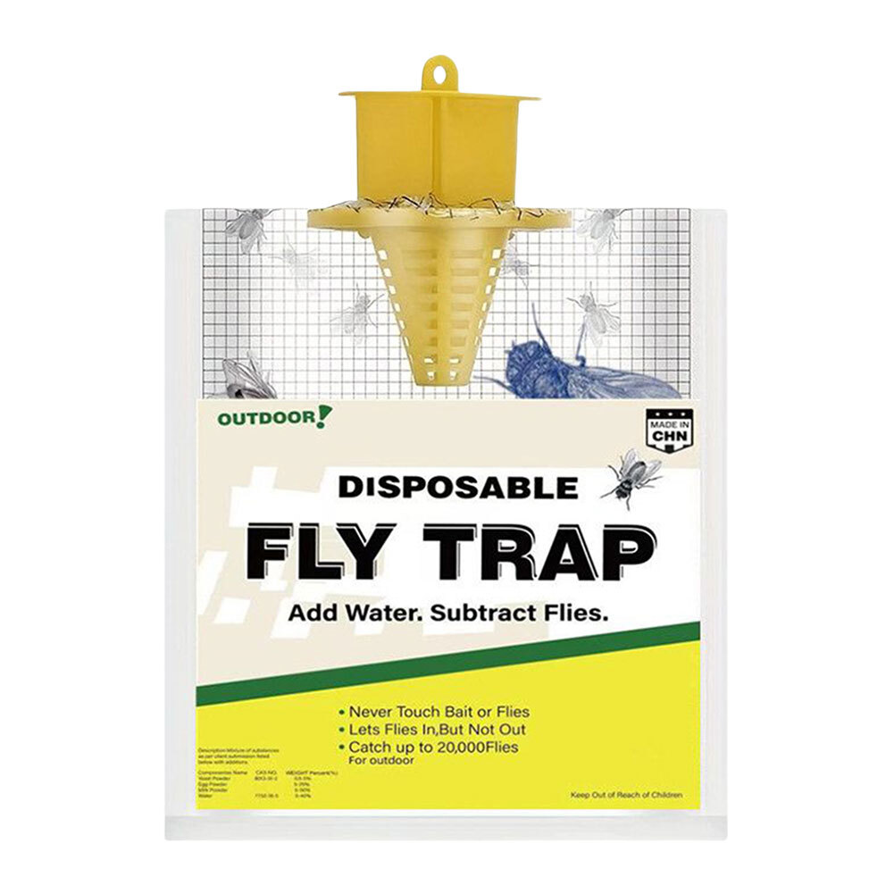 Flies Catcher Disposable Flies Trap Hanging Non Toxic for Outdoor
