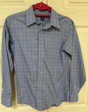 Brooks Brothers Boys Long Sleeve Button Up Shirt Blue Size 14 Non Iron Cotton