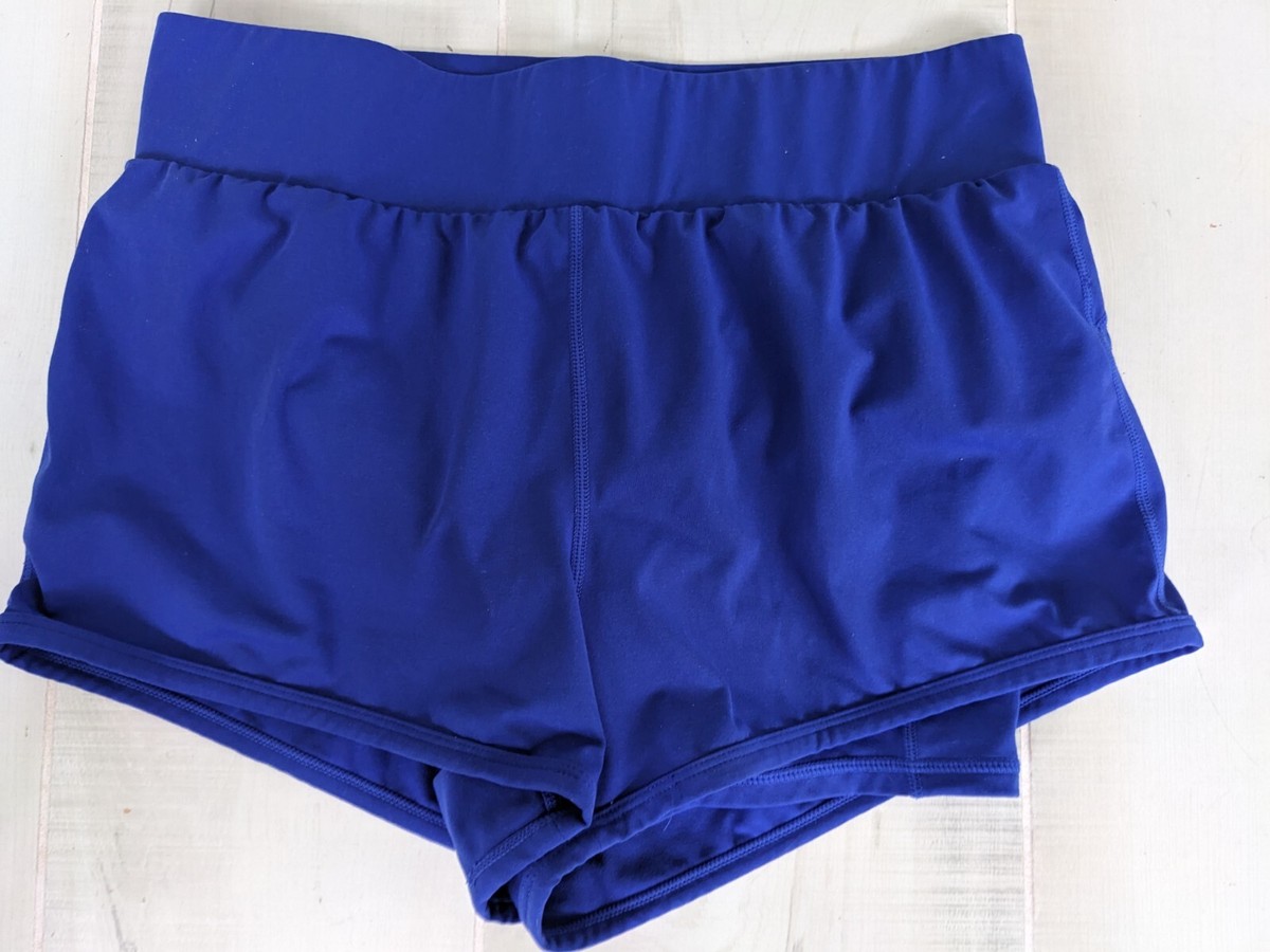 Fabletics Olesia Shine Shorts Womens Large Stretch Blue in
