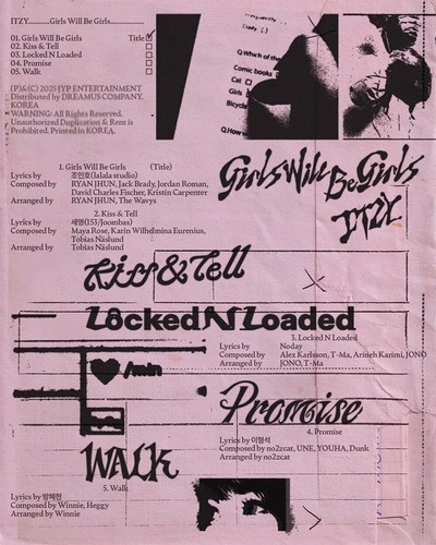 ITZY GIRLS WILL BE GIRLS Album BINDER 5 Ver SET/5CD+5 Binder+15 Karte+5 POB+GIFT - Bild 3 von 16