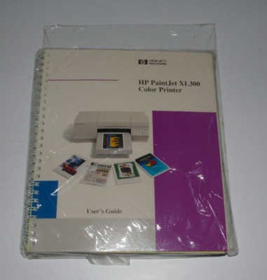 NOS HP PaintJet XL300 Color Printer User's Guide & Drivers