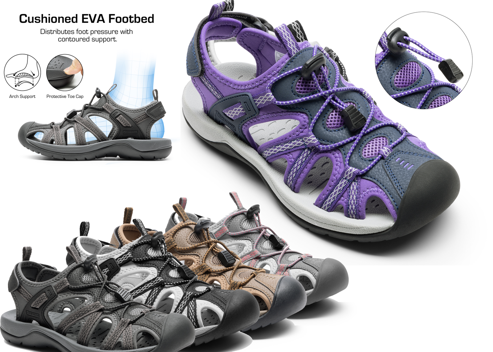 Women Hiking Sandals Adventurous Summer Sports Shoes Outdoor Athletic Sandals