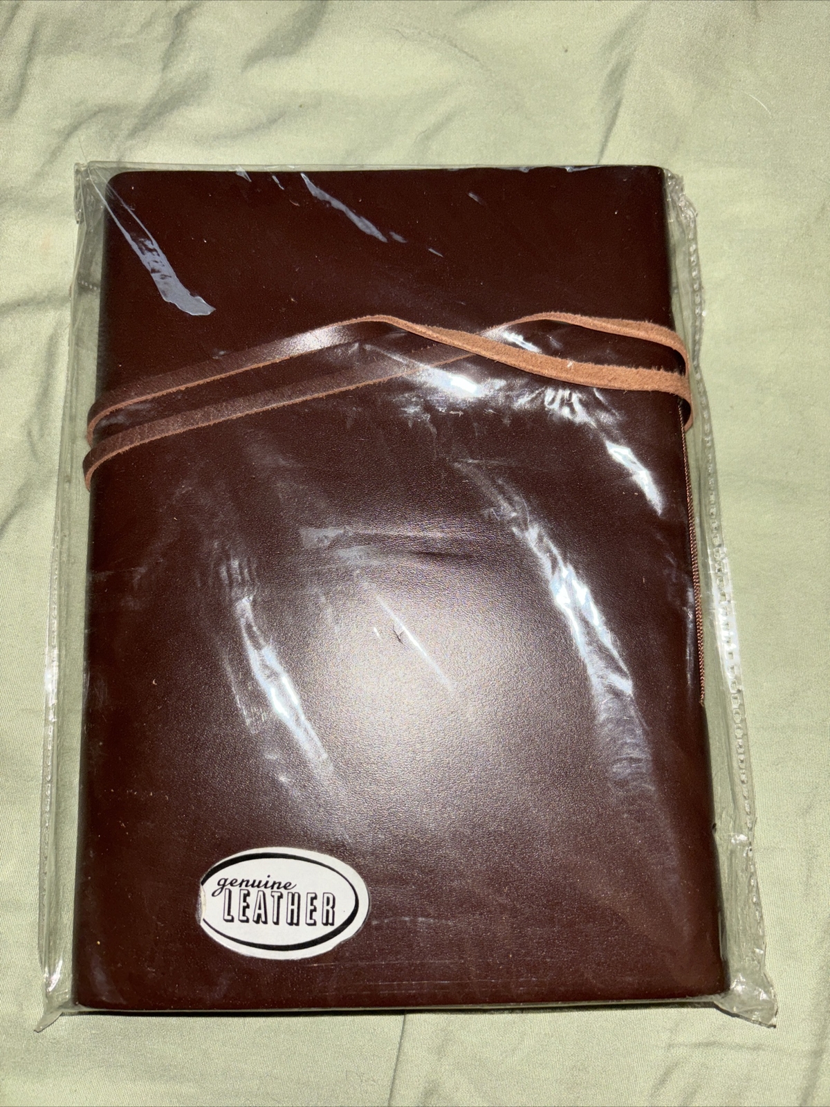NEW! Barnes & Noble Bombay Large Leather Journal w/Tie 6 X 8.5 inches
