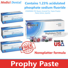 Dental Prophy Paste 1000 Cups Prophylaxis Non Splatter Mark3 All Grits  Flavors