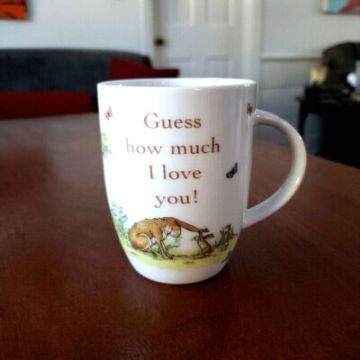Konitz Mug Cup ''The Guess How Much I Love You'' Bunny Rabbit Countryside Motif