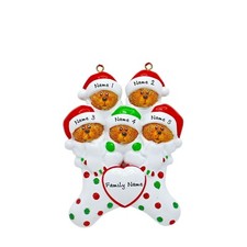 PERSONALIZED Bears in Stockings - Family of 5 Christmas Ornament Keepsake Gift