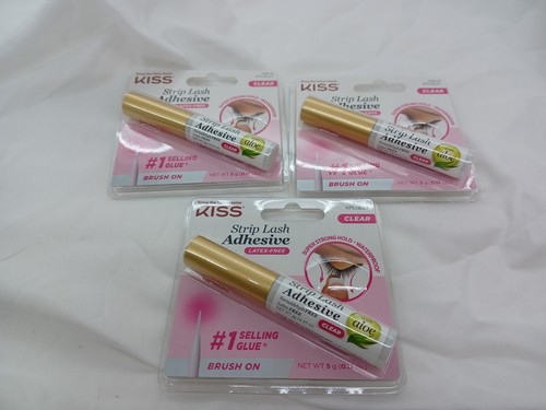 3er Set - KISS Strip Falsche Wimpern Kleber Wasserdicht Wimpernverlängerung KLAR - Bild 1 von 8