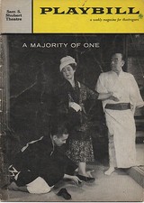 1959 Playbill A Majority Of One Gertrude Berg Cedric Hardwicke