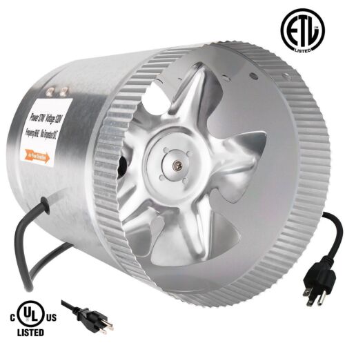 Soffiatore aria scarico ventilazione booster condotto in linea iPower 4" 6" 8" pollici - Foto 7 di 12