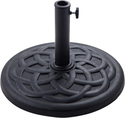 Antique-Style 42 lb Heavy-Duty Umbrella Base for Patio Charm and Stability - Picture 3 of 9
