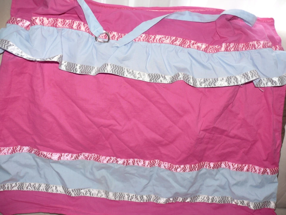 Poncho de lactancia para bebé Cubrir Cubiertas de ubre Algodón Rosa Chevron Foto 4 de 4