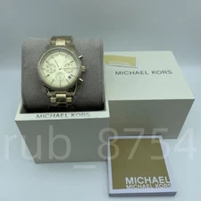 Michael Kors MK6356 Ritz Chronograph Gold Crystal Stainless Steel Women's Watch