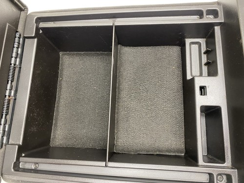 07-13 Silverado Sierra UPPER Jump Seat Center Console Triple Cup Holder BLACK 61 - Picture 15 of 24