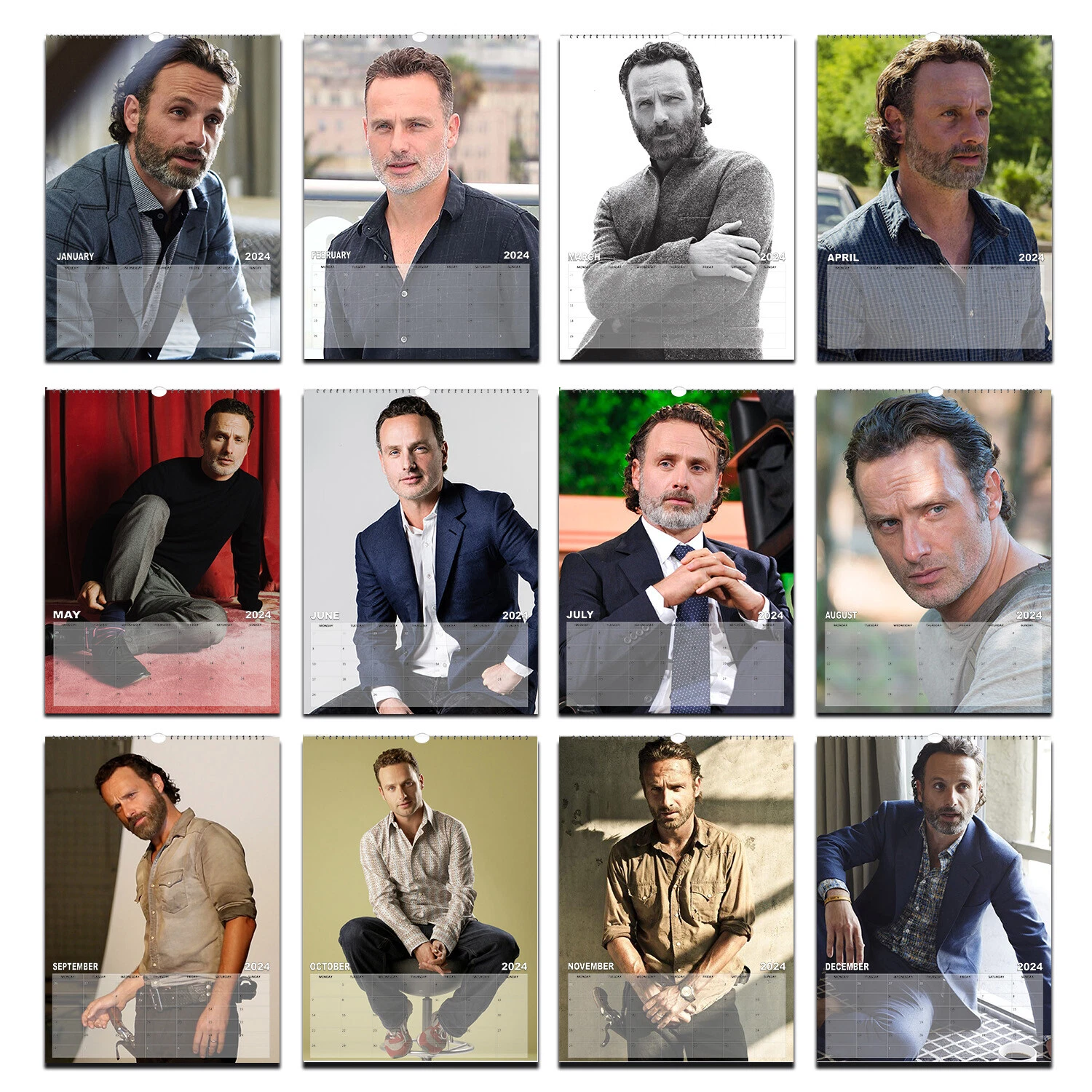 Andrew Lincoln Full Photo 2026/27 Vertical Wall Calendar
