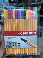 STABILO Point 88 Fineliner Pens, 0.4 mm - 30-Color Set #362