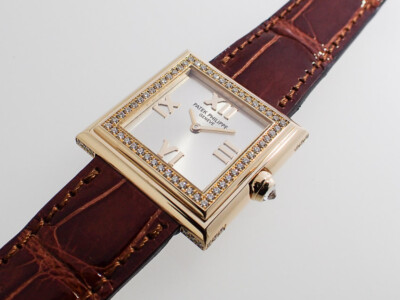 PATEK PHILIPPE GONDOLO 18K GOLD UHR 4868 DIAMANTEN