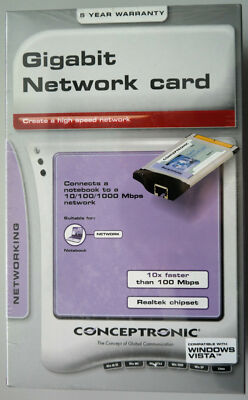 Conceptronic C1GC PCMCIA Notebook Gigabit Network Card