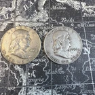 $1 FV Franklin Halves Exact Coins Pictured -FV201