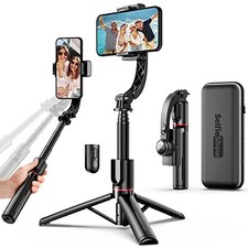 Smartphone Gimbal Stabilizer with Remote, Aluminum Extendable Selfie Stick