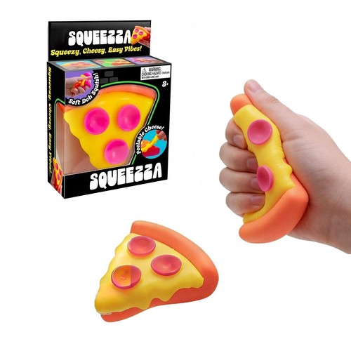 Jouet à presser à pizza Squeezza anti-stress sensoriel pâte à agiter douce cadeau amusant - Photo 2/9